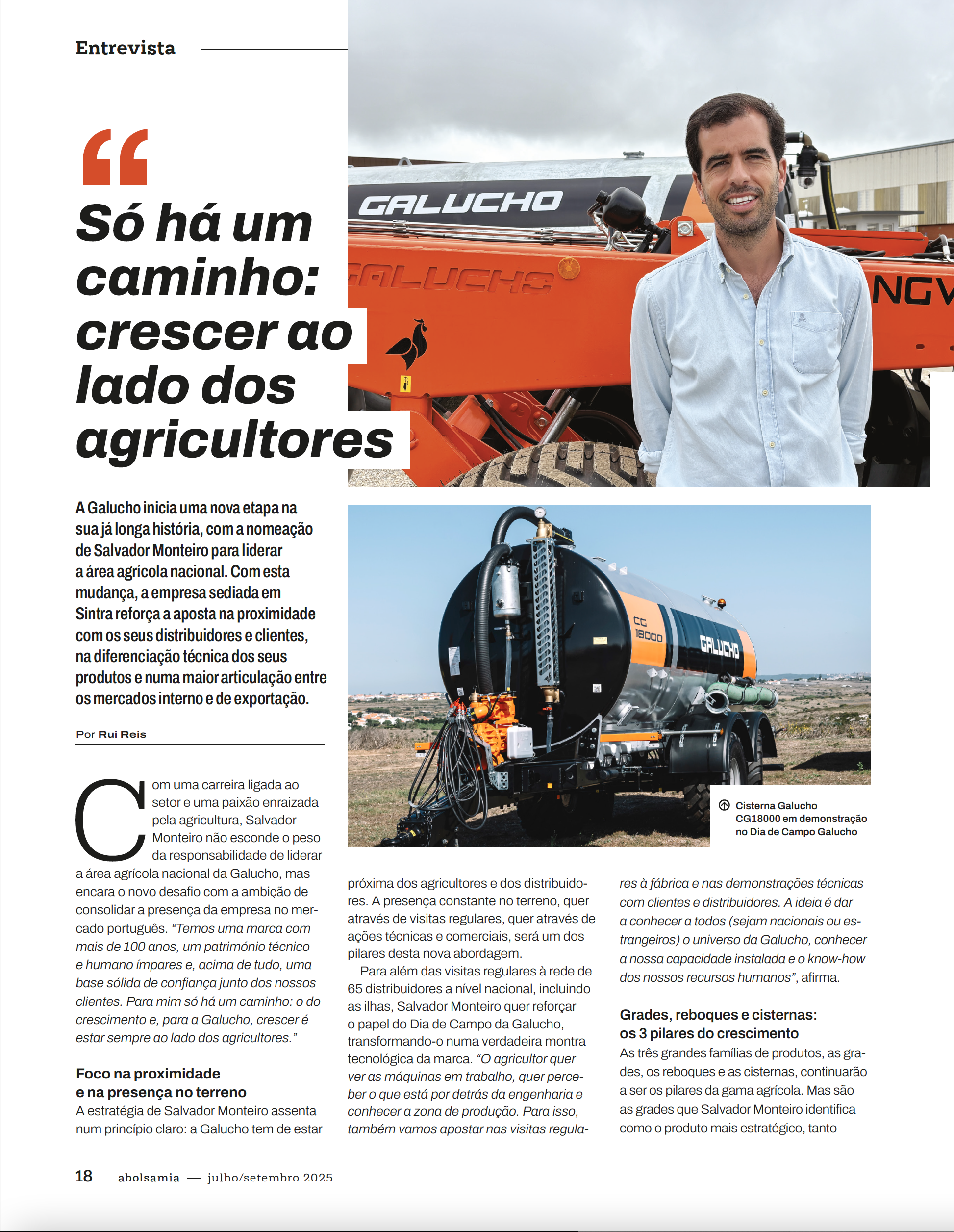 Galucho est présent dans le numéro 147 du magazine abolsamia